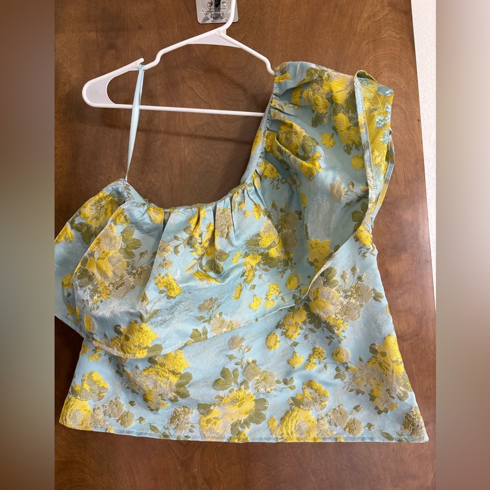 One Shoulder Print top